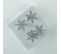 Lot De 4 Ronds De Serviettes Flocon Argent