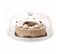 Cloche Sur Plateau Acrylique Bouchon Rond