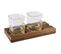 Duo Whisky Deux Verres Support Bois 4 Glacons Pierre Ceramique