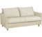 Canapé 3 Places Convertible En Velours De Luxe Sanremo, Couchage Quotidien, Beige