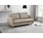 Canapé 3 Places Convertible En Velours De Luxe Sanremo, Couchage Quotidien, Marron