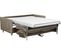 Canapé 3 Places Convertible En Velours De Luxe Sanremo, Couchage Quotidien, Marron