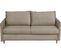 Canapé 3 Places Convertible En Velours De Luxe Sanremo, Couchage Quotidien, Marron