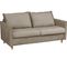 Canapé 3 Places Convertible En Velours De Luxe Sanremo, Couchage Quotidien, Marron