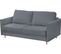 Canapé 3 Places Convertible En Velours De Luxe Lisa, Gris