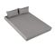 Ensemble Drap Housse + Taie D'oreiller Gris - 140x200