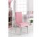 Lot De 8 Housses De Chaise Extensible Rose - Taille Unique