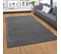 Tapis Uni Gris Anthracite Lavable Doux - Loft Gris - 240x340 Cm