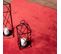 Tapis Uni Rouge Lavable Doux - Loft Rouge - 200x290 Cm