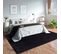 Tapis Uni Noir Lavable Doux - Loft Noir - 200x290 Cm