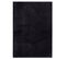 Tapis Uni Noir Lavable Doux - Loft Noir - 200x290 Cm