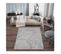 Tapis Marbre Gris Argenté - Dubai 55 Argent - 160x230 Cm