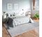 Tapis Uni Gris Clair Lavable Doux  - Loft - 170x120 cm