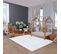 Tapis Uni Blanc Lavable Doux - Loft - 170x120 cm