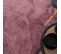 Tapis Doux Rose Foncé - Lumia Rose - 120x120 Cm