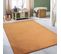 Tapis Uni Orange Lavable Doux - Loft Terracotta Orange - 80x150 Cm