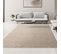 Tapis Uni Beige à Franges Impulse Beige - 120x170 Cm