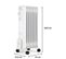 Radiateur Électrique Bain D'huile - 1500 W - 3 Puissances - 7 Éléments - Blanc - Mobile