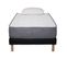 Ensemble Matelas Mousse Luxe - 90x190 Et 1 Oreiller Mémoire 50x70 - Sommier Tapissier Noir