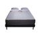 Ensemble Matelas Mousse Luxe - 160x200 Et 2 Oreillers Mémoire 60x60 - Sommier Tapissier Noir