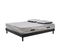 Ensemble Matelas Select Ressorts Ensachés - 140x190cm Avec 2 Oreillers Visco Et Sommier Kit Gris