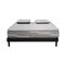 Ensemble Matelas Select Ressorts Ensachés - 140x190cm Avec 2 Oreillers Visco Et Sommier Kit Gris