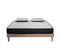 Ensemble Matelas Mousse Memory - 160x200 - 2 Oreillers Visco Et Sommier Kit Chêne