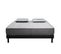 Ensemble Matelas Luxe Mousse - 160x200cm Avec 2 Oreiller Visco 60x60 Et Sommier Kit Gris