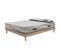 Ensemble Matelas Ressorts Ensachés Select - 140x190 cm Et 2 Oreillers 70x40 Et Sommier Kit Chêne