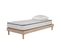 Ensemble Matelas Mousse Confort 90x190cm - Mousse  - 1 Oreiller 60x60 Et Sommier Kit Couleur Chêne