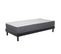 Ensemble Matelas Mousse Luxe - 90x190cm - Mousse Et Sommier Kit Gris