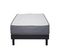 Ensemble Matelas Mousse Luxe - 90x190cm - Mousse Et Sommier Kit Gris