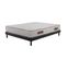 Ensemble Matelas Mousse Cosmos White - 140x190cm - Accueil Mémoire De Forme Et Sommier Kit Gris