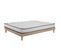 Ensemble Matelas Mousse Confort - 160x200cm - Mousse - 18 Cm Et Sommier Kit Couleur Chêne