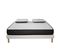 Ensemble Matelas Mousse Acceuil Mémoire Memory - 140x190 - 2 Oreiller Visco 60x60 Et Sommier Blanc