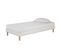 Ensemble Matelas Mousse Eco - 90x190 Et 1 Oreiller Flocons Mémoire 50x70 - Sommier Tapissier Blanc