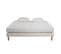 Ensemble Matelas Mousse Eco - 160x200 - 2 Oreillers Mémoire 60x60  - Sommier Tapissier Blanc