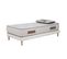 Ensemble Matelas Mousse Cosmos White Accueil Mémoire - 90x190cm - 1 Oreiller 70x40 - Sommier Blanc