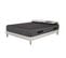 Ensemble Matelas Mousse Cosmos Black Accueil Mémoire - 140x190 - 2 Oreillers 70x40 - Sommier Blanc