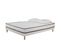 Ensemble Matelas Mousse Confort 160x200 - 2 Oreillers Mémoire 60x60 - Sommier Tapissier Blanc