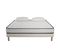 Ensemble Matelas Mousse Confort 160x200 - Mousse  - 2 Oreillers 50x70 Et Sommier Blanc