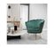 Fauteuil En Velours "floria" - 75 X 68 X 77.5cm - Vert