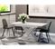 Table Repas Extensible "bronx" - 140/180 X 80 X 75 Cm - Blanc Brillant