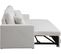 Canapé D'angle Convertible/reversible Avec Coffre "alain" - 3 Places - Bouclettes -  Blanc