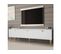 Meuble TV "dorset" - 180 X 40 X 54 Cm - Blanc