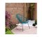 Lot De 2 Fauteuils De Jardin "ania" - Bleu Clair