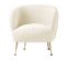 Fauteuil En Velours Design "carter" - Beige