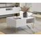 Table Basse "narine L" - 97 X 45 X 65 Cm - Blanc