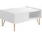 Table Basse "narine L" - 97 X 45 X 65 Cm - Blanc