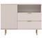 Buffet "nawil" - 41 X 80 X 107 Cm - Beige